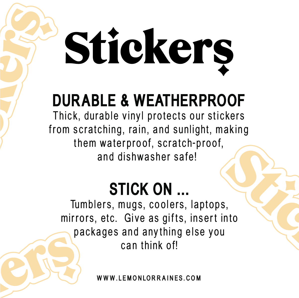 SMALL TOWNER - Sticker