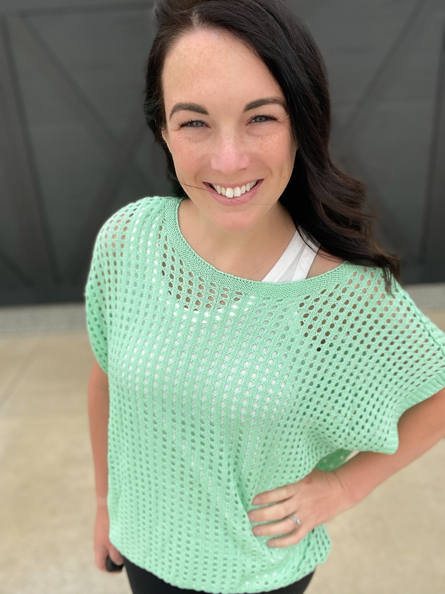 Winnie Open Knit Top