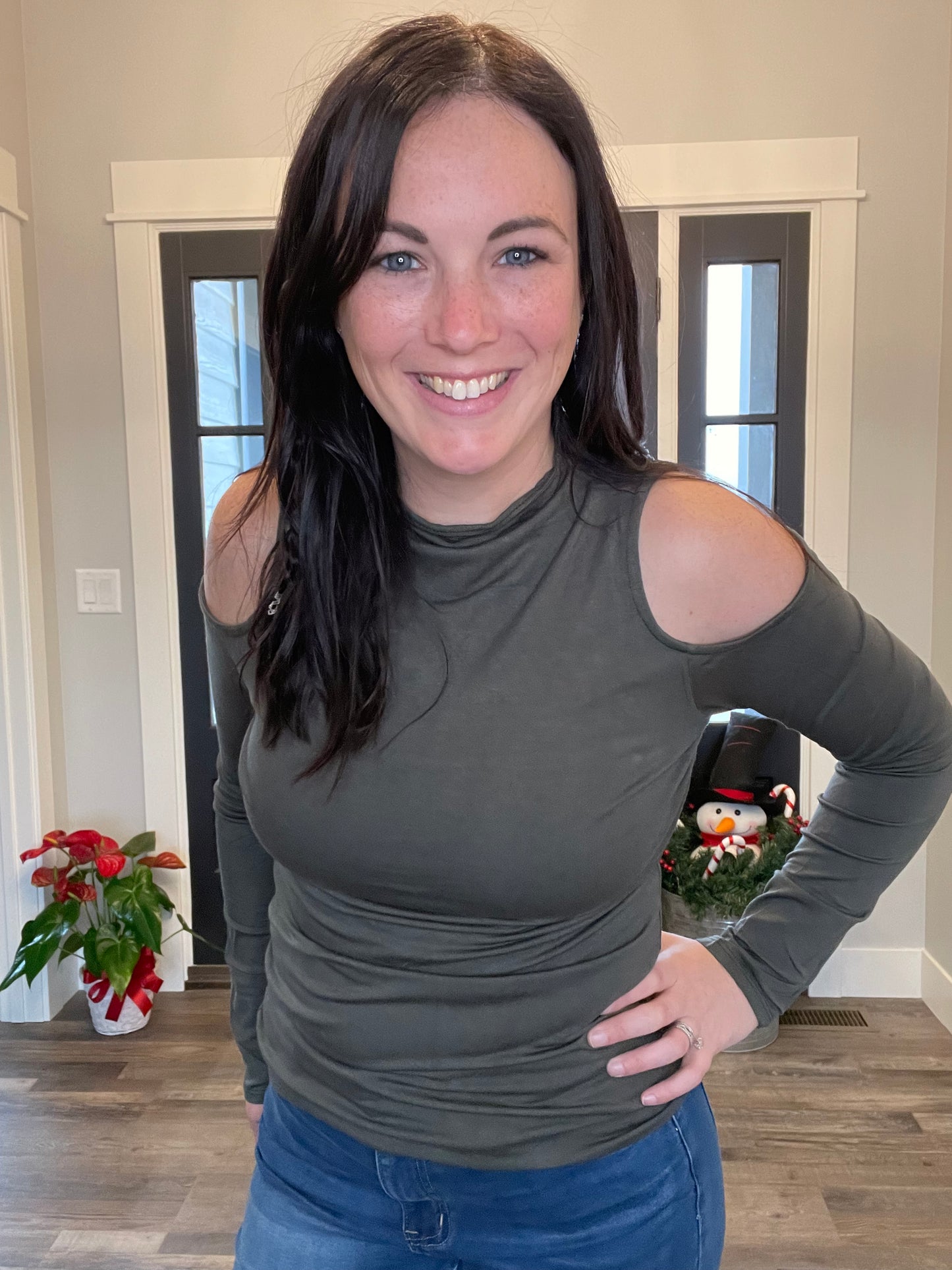 Bambi Cold Shoulder Top