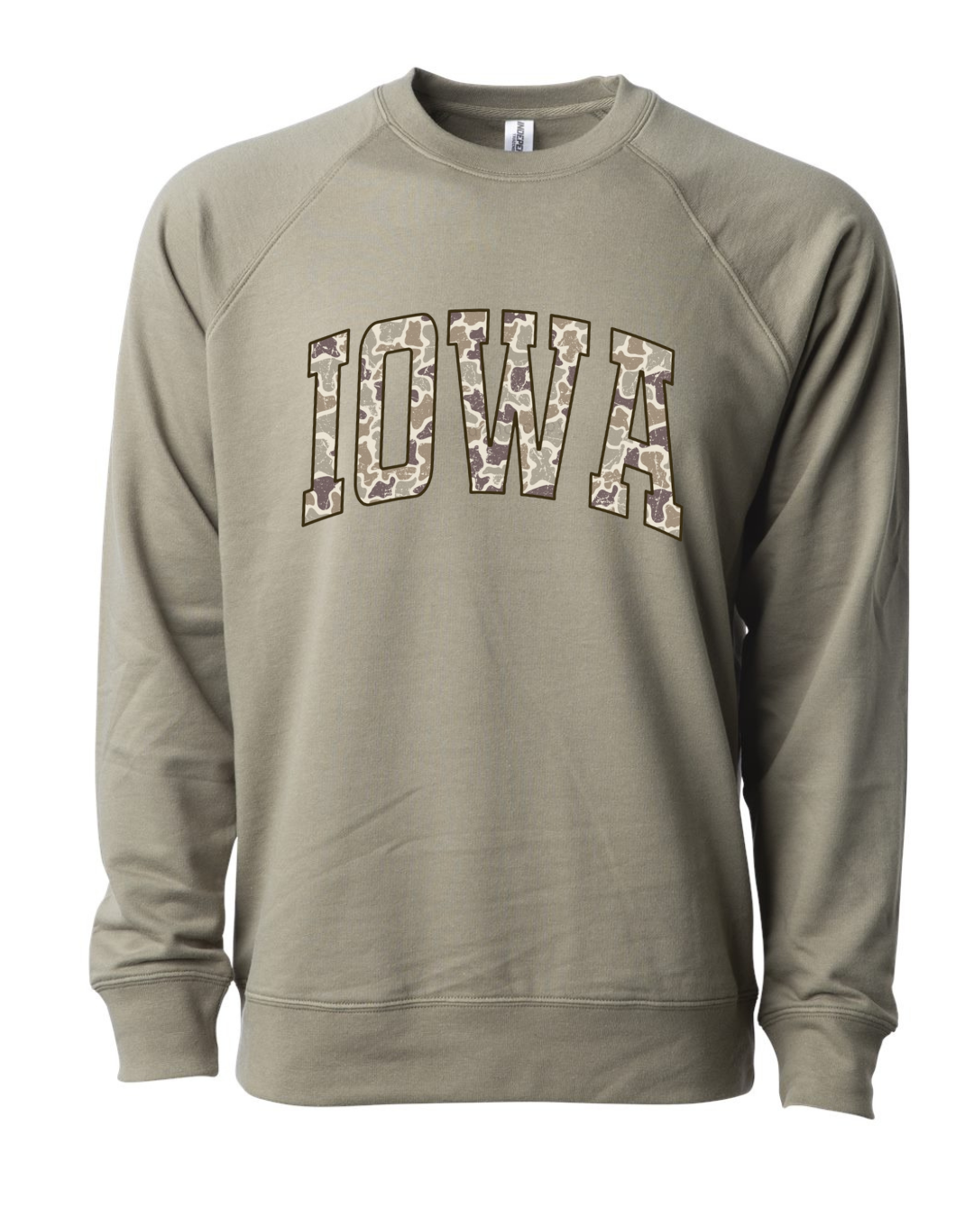 Camo Iowa Crewneck