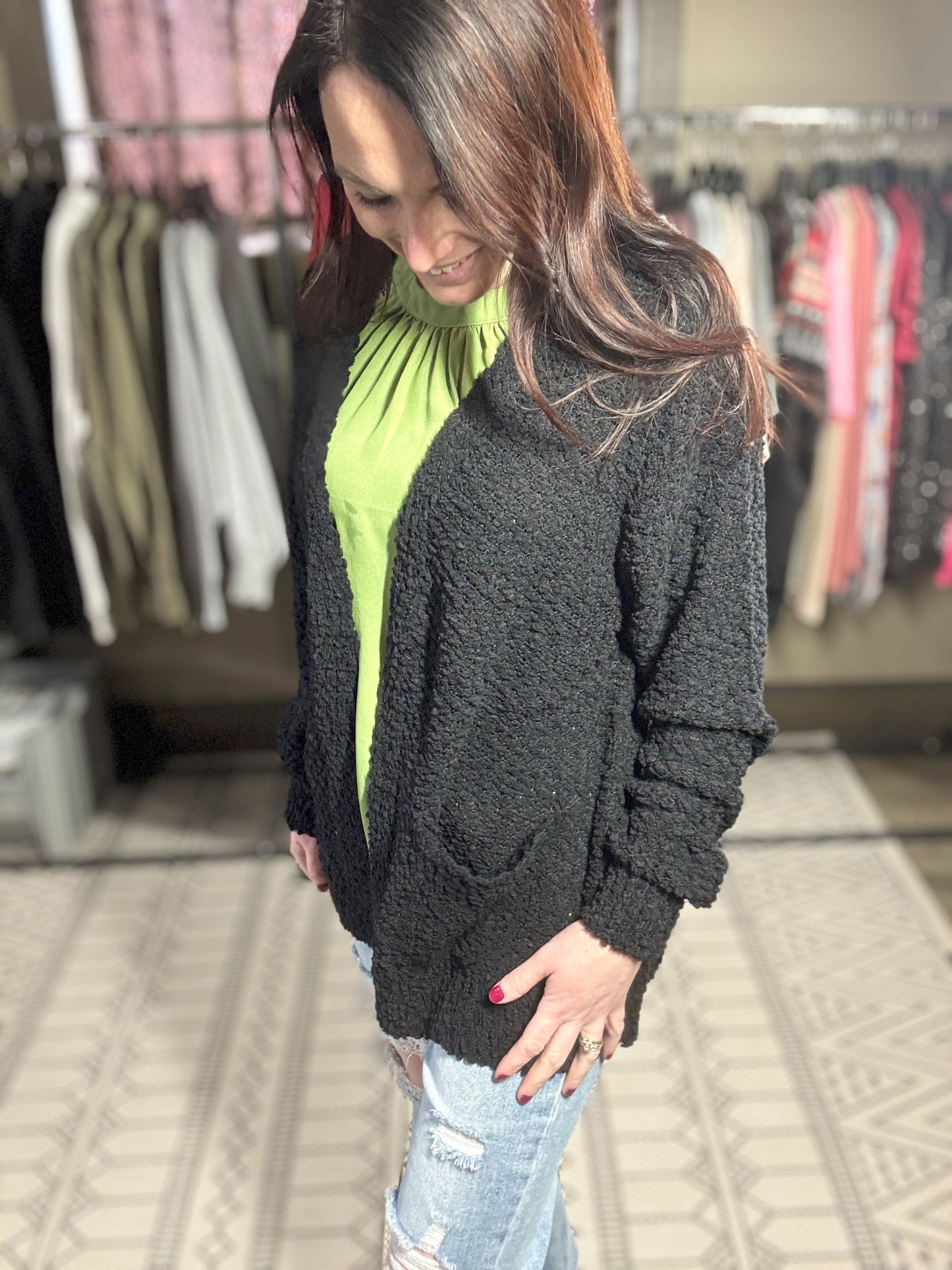 Rachel Popcorn Cardigan