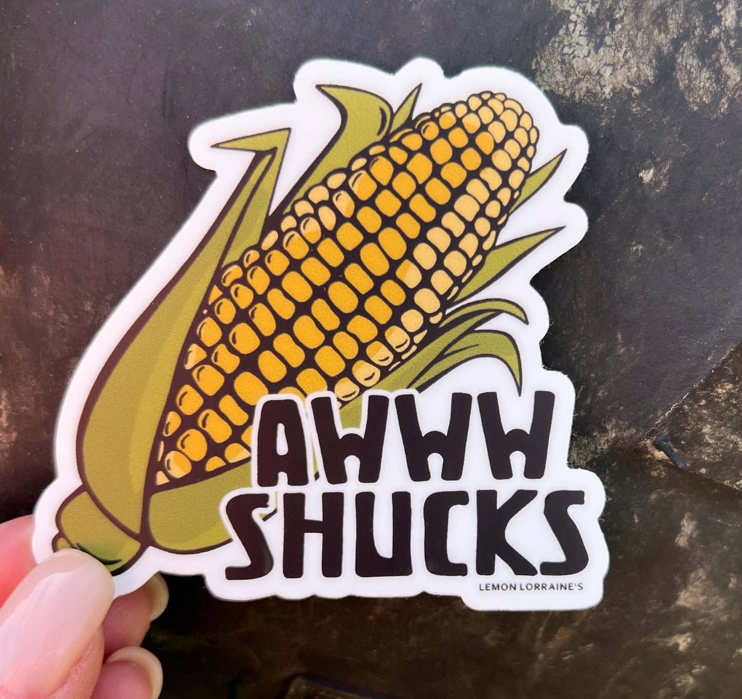 AWWW SHUCKS - Sticker Decal