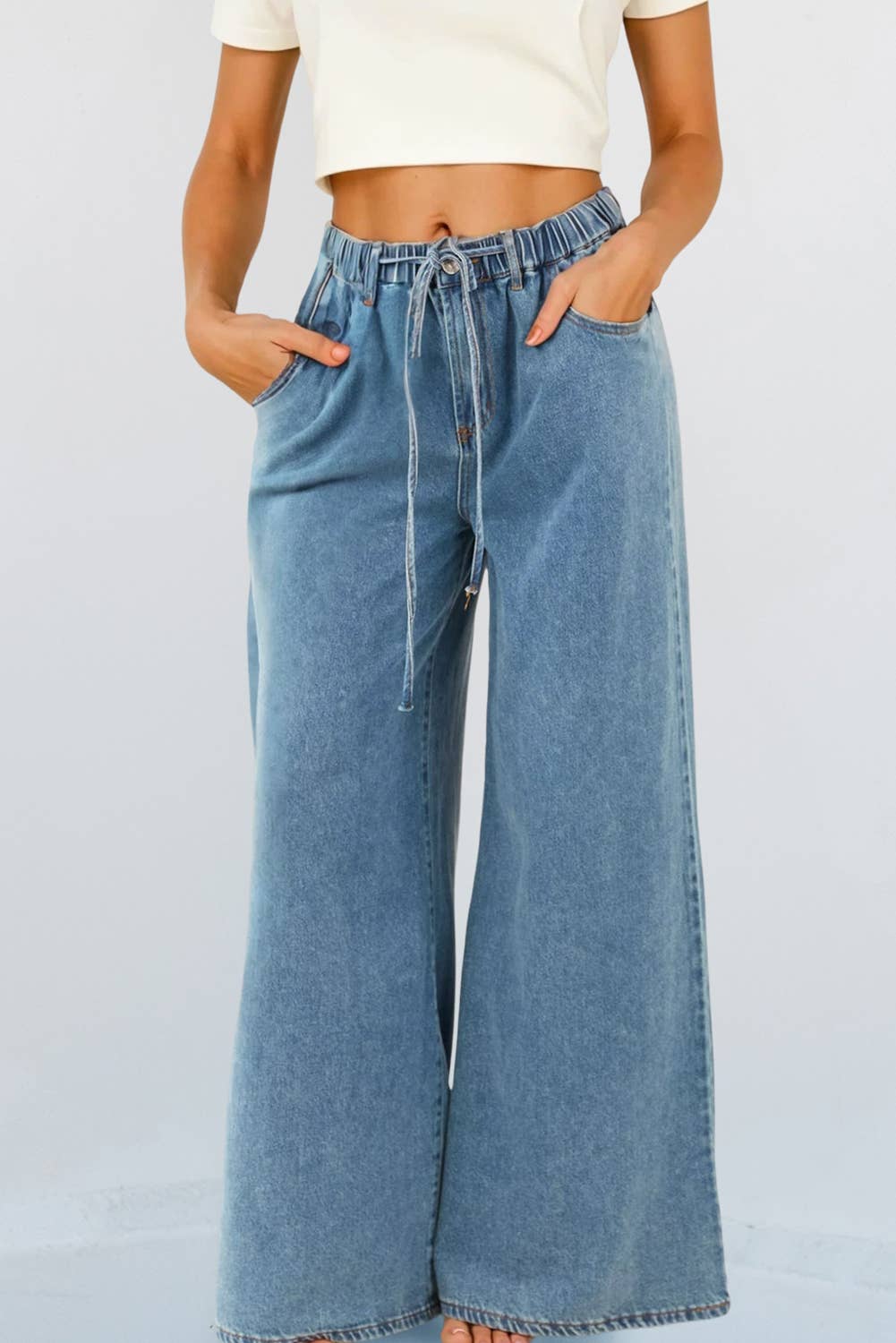 Good Vibes Wide Leg Denim