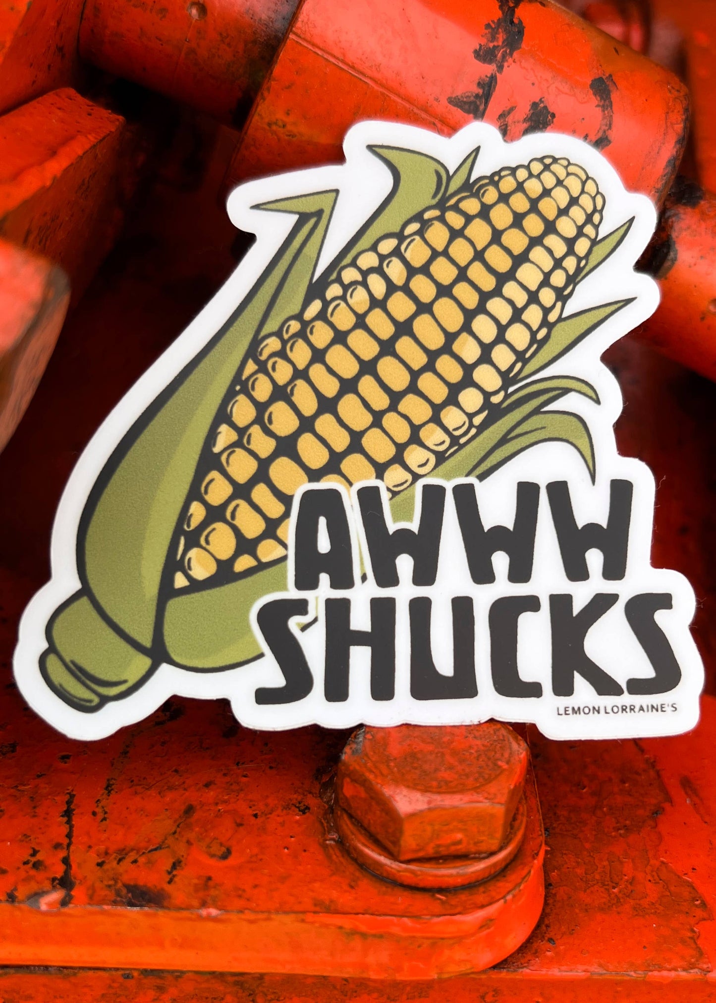 AWWW SHUCKS - Sticker Decal