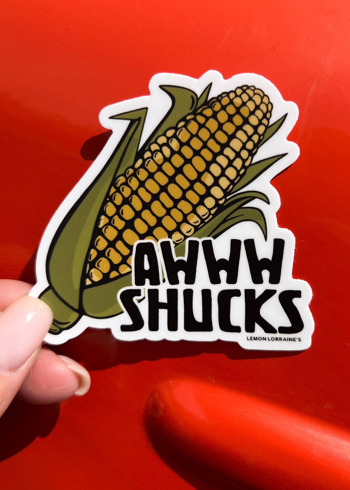 AWWW SHUCKS - Sticker Decal