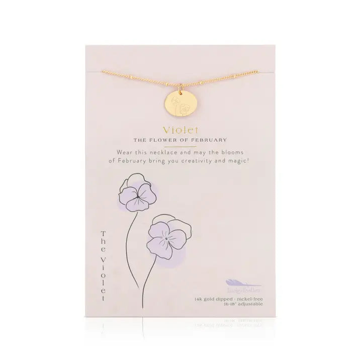 Birth Flower Necklace