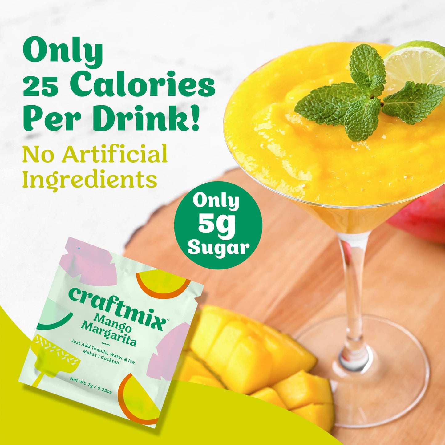 Mango Margarita Cocktail Mixer - 6 Servings Multipack