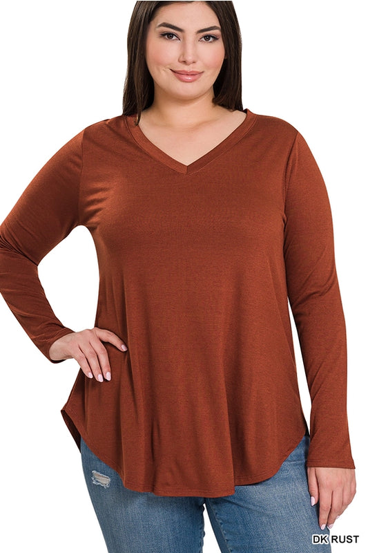 Adele Curvy Basic Long Sleeve