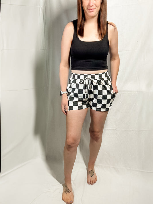 Fast Lane Checkered Shorts