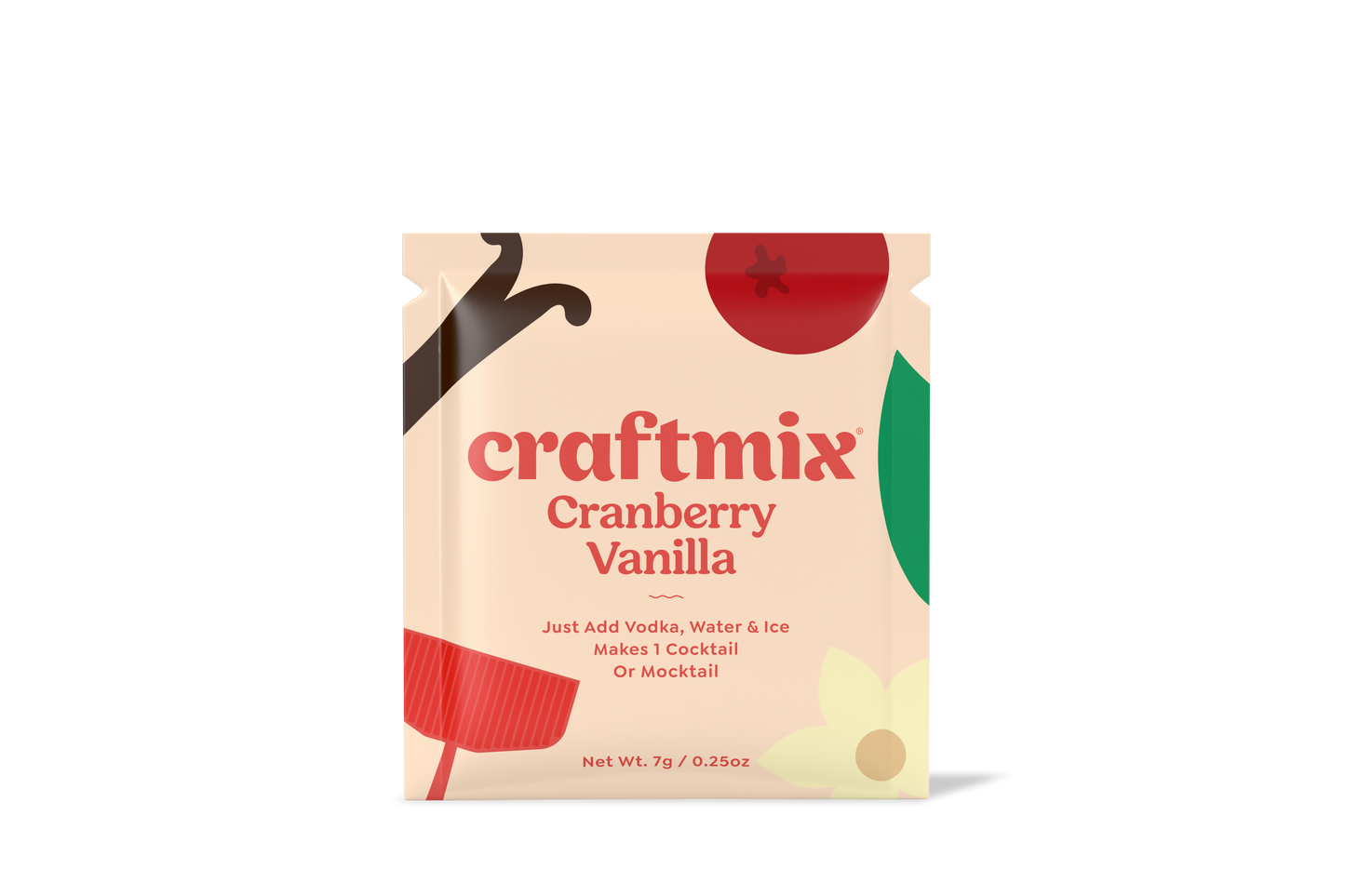 Cranberry Vanilla Cocktail Mixer - 6 Servings Multipack