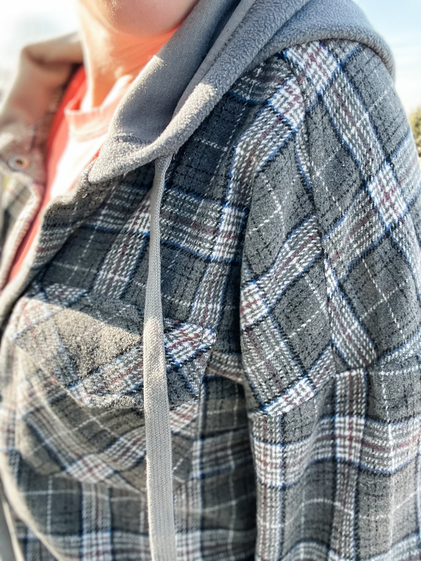 Maddyn Oversized Plaid Jacket