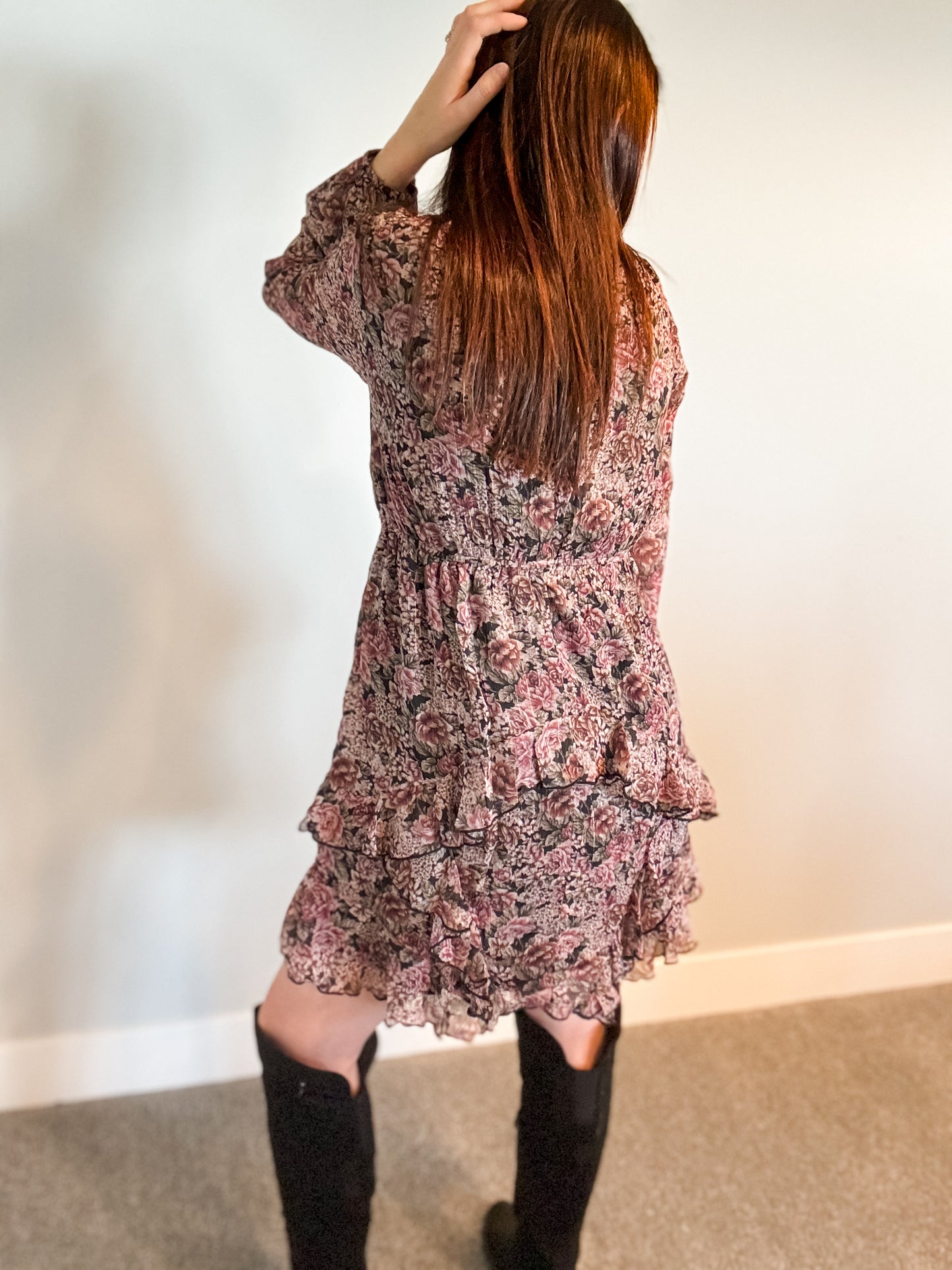 Katie Long Sleeve Ruffled Dress