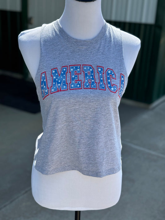 America Crop Tank
