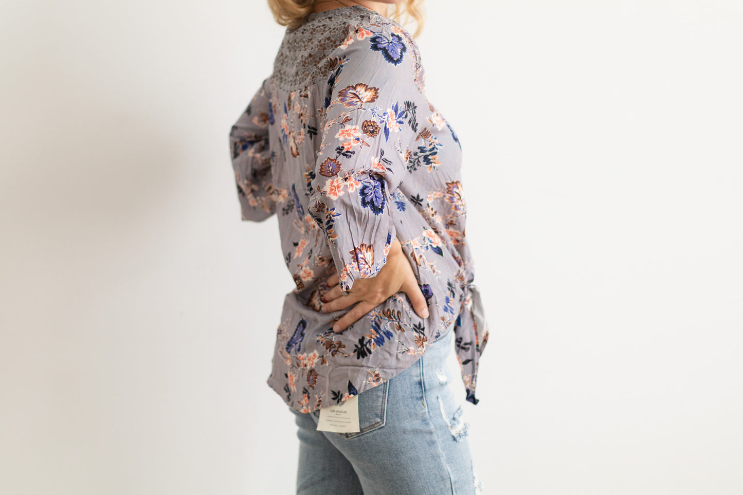 Floral & Lace Blouse