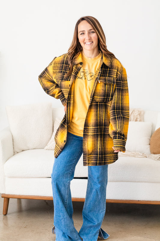 Herky Oversized Soft Flannel Shacket