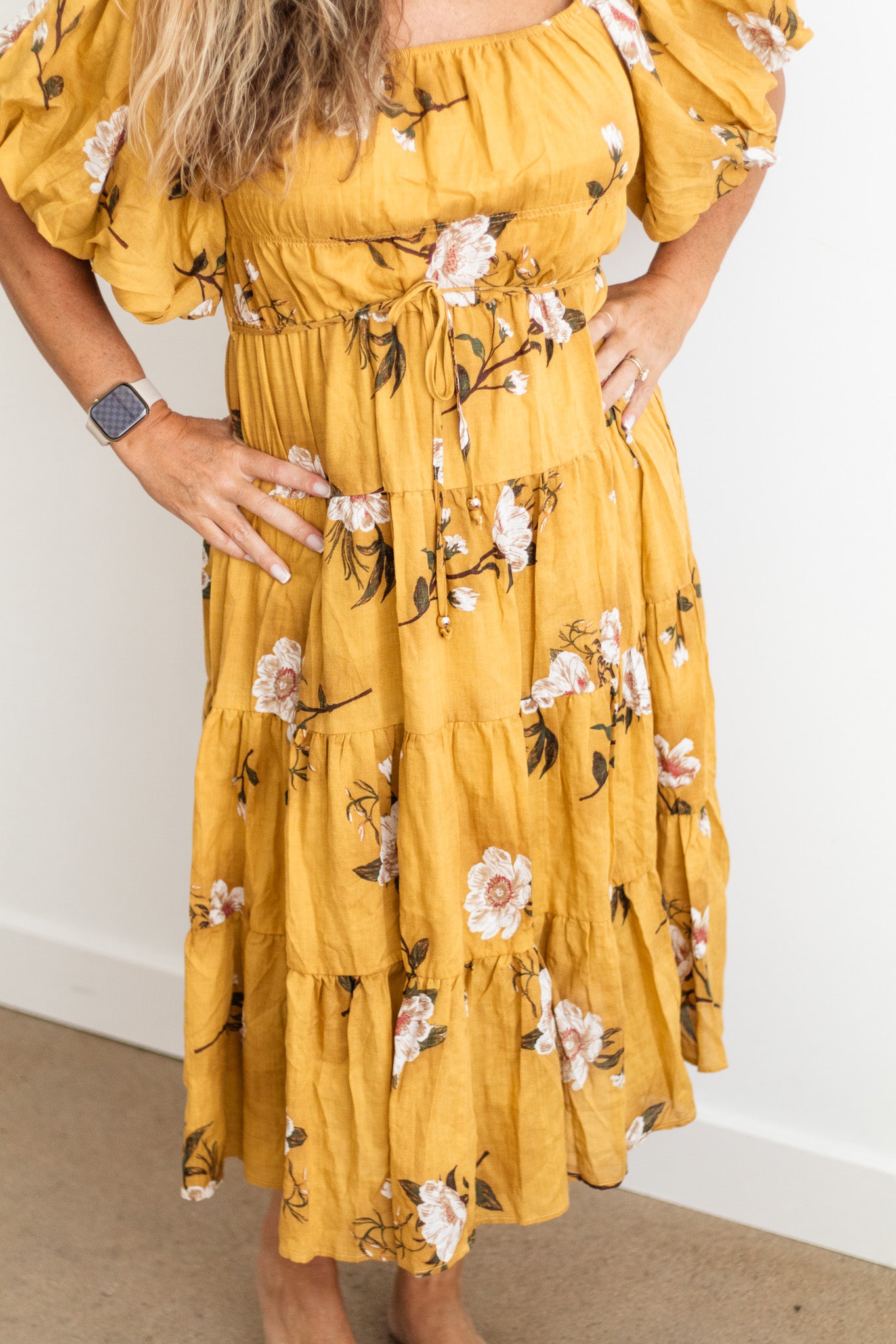 Samantha Floral Midi Dress