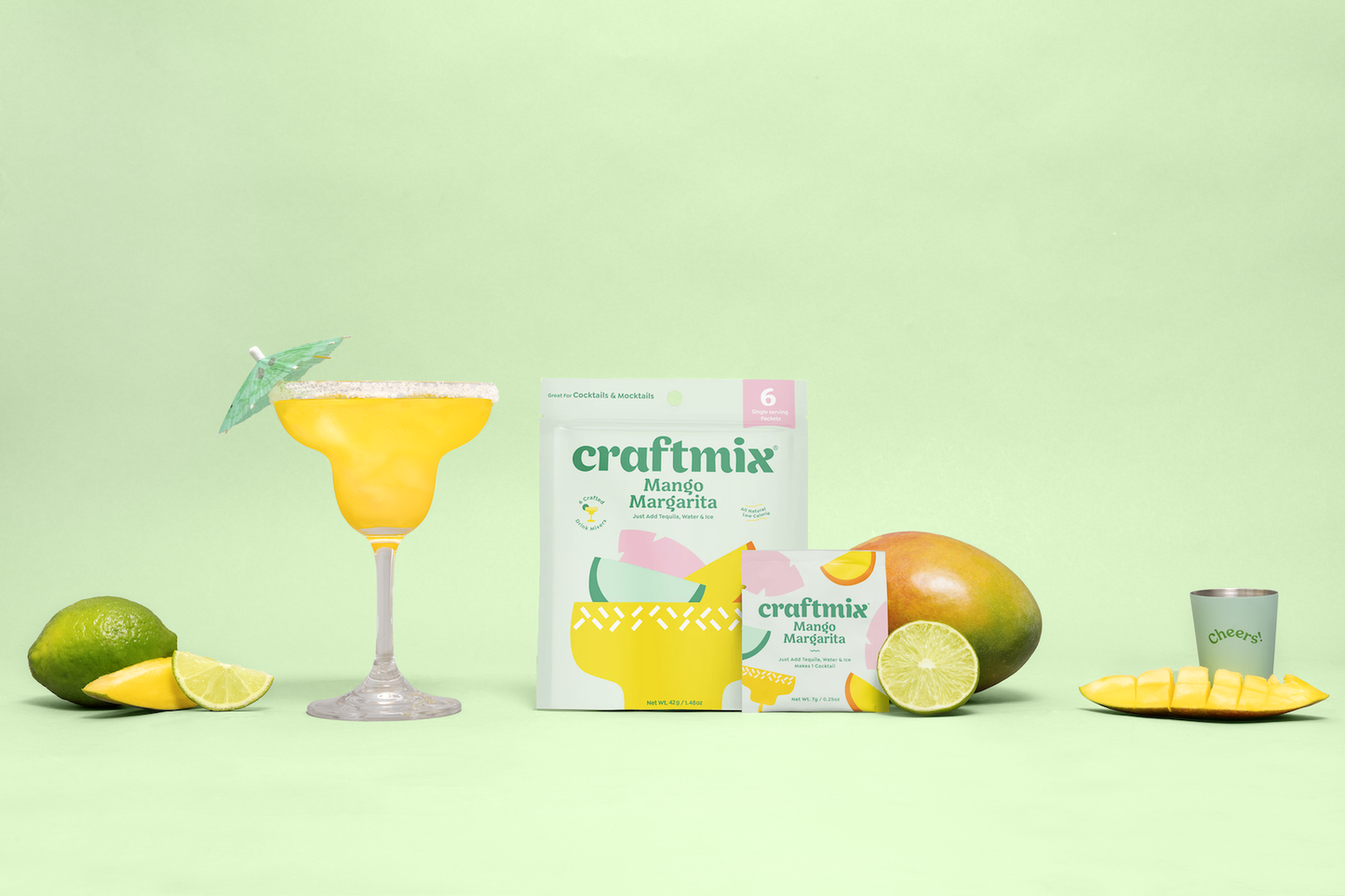 Mango Margarita Cocktail Mixer - 6 Servings Multipack