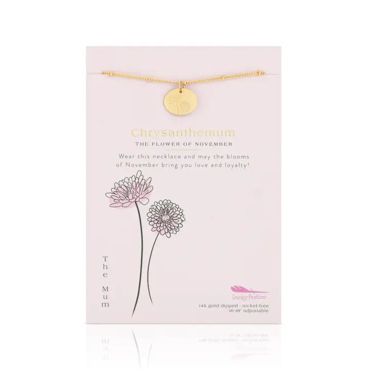 Birth Flower Necklace